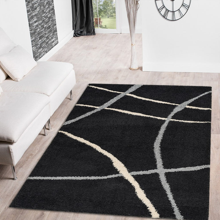 Cruz Bohemian Rug - Black 01