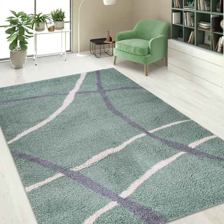 Cruz Bohemian Rug - Green 05