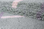 Cruz Bohemian Rug Green 05 picture of the pile height and color hue