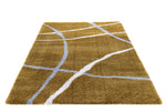 Cruz Bohemian Rug Mustard 06 horizontal view of the rug