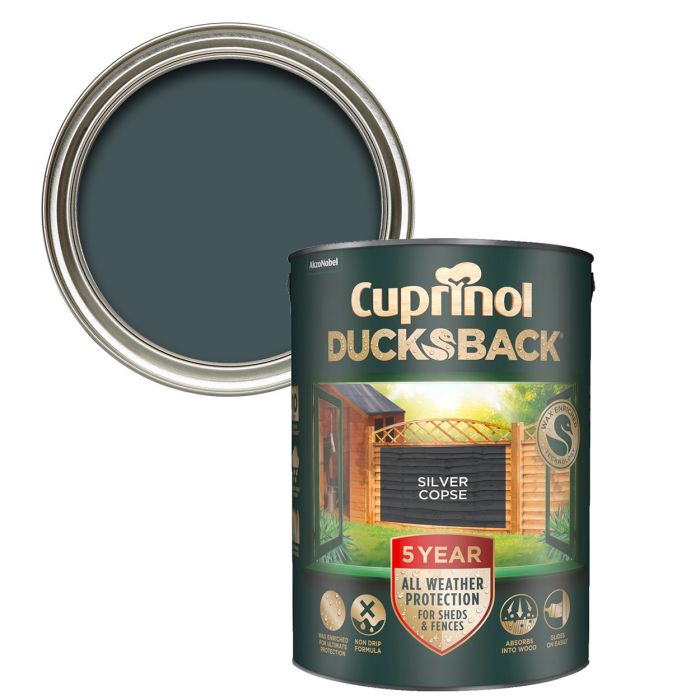 Silver Copse Color Cuprinol 5 Year Ducksback Silver Copse - Foy and Company