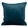 Cushion F+H Velvet Plain Deep Teal 45x45cm picture on the white background