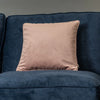 Cushion F+H Velvet Plain Heather 45x45cm Life style picture