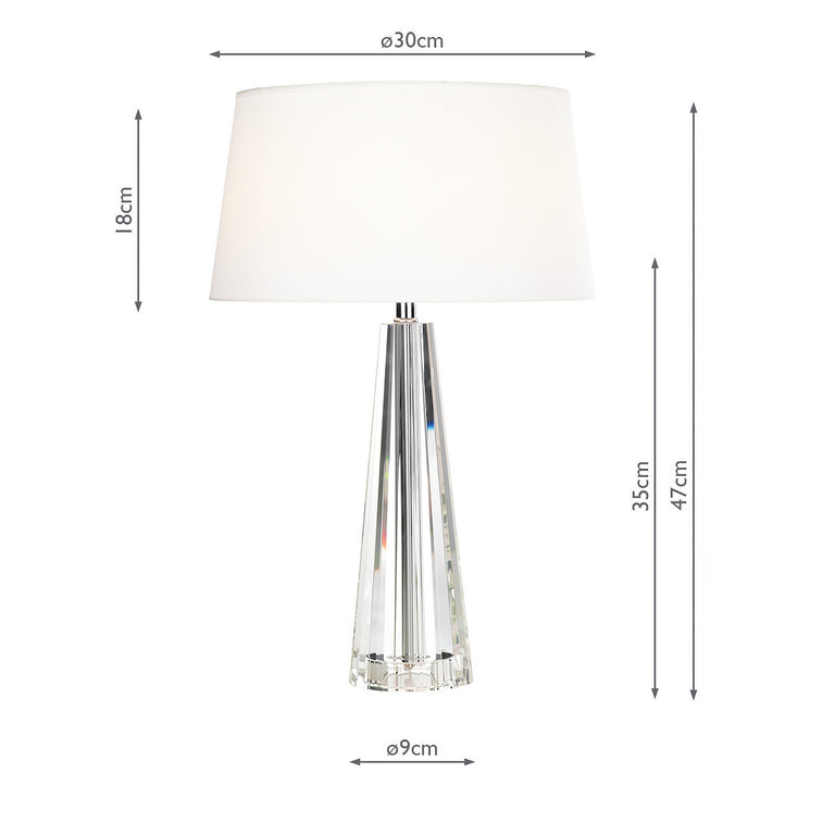 Cyprus Table Lamp Crystal - Lamp for Table & Home Decor
