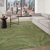 DKNY Central Park West Rug CEP02 Green lifestyle picture in the living room
