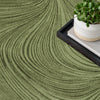 DKNY Central Park West Rug CEP02 Green close-up view picture of the textured pattern