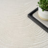 DKNY Central Park West Rug CEP02 Ivory close-up view picture ofthe pattern design