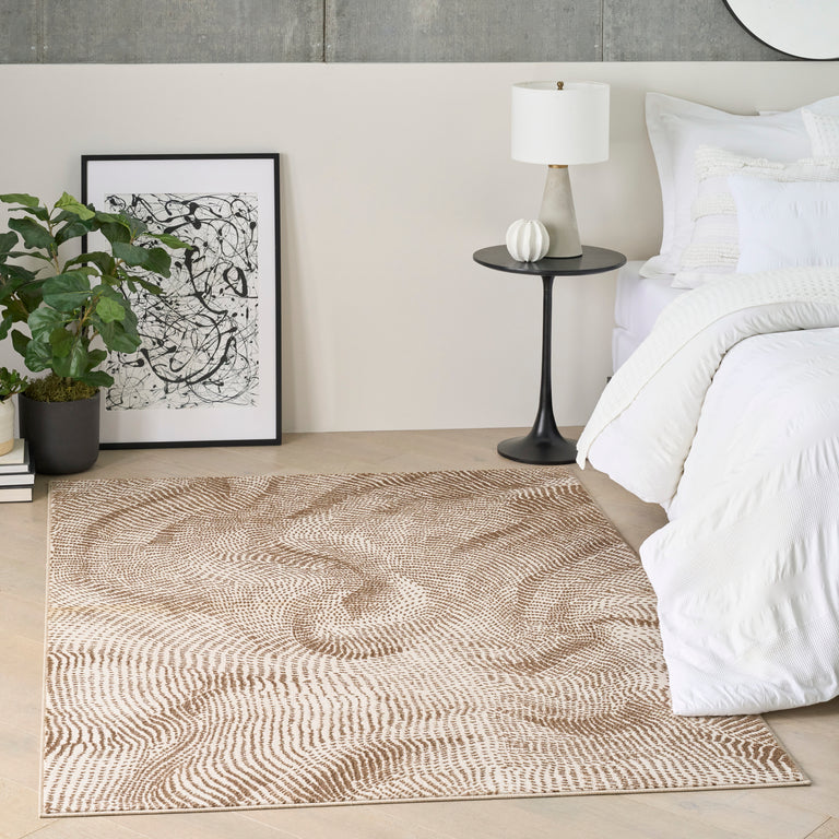 DKNY Central Park West Rug CEP01 Beige Brown