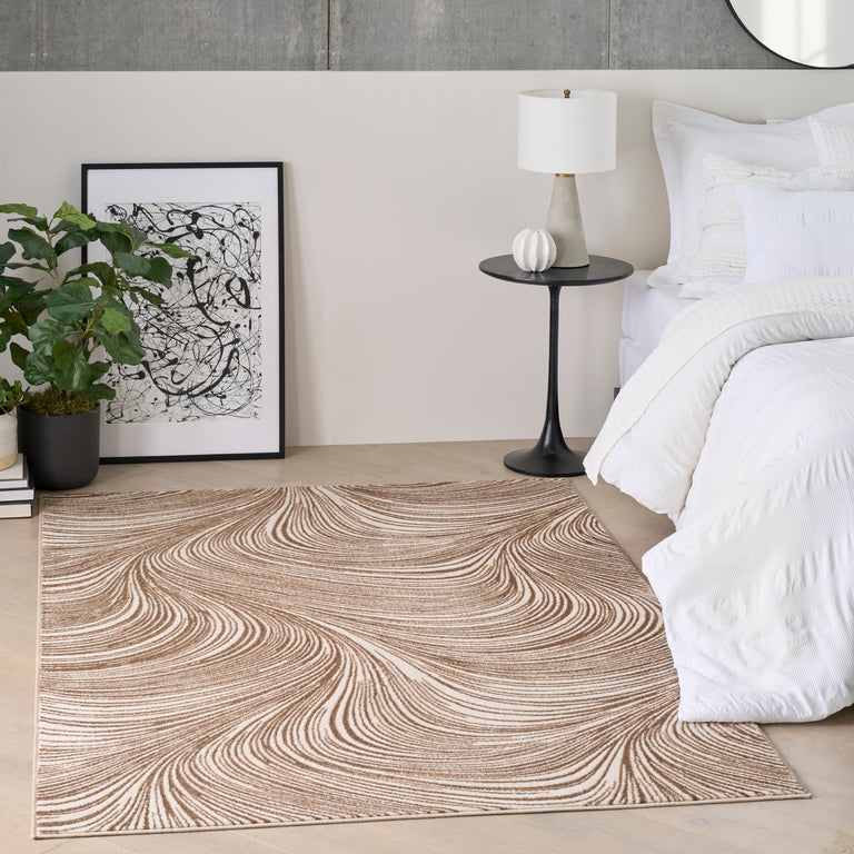 DKNY Central Park West Rug CEP02 Beige Brown