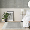 DKNY Grand Street DK02 Rug GRN03 Light Grey lifestyle picture in the bedroom