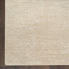 DKNY Madison Square Rug MSQ01 Ivory Beige with a low-high cutpile and a finged ends