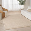 DKNY Pure Knots DKP04 Rug KNT01 Beige lifestyle picture in the living room