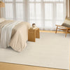 DKNY Pure Rows DKP12 Rug ROW01 Ivory lifestyle picture in the bedroom