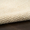 DKNY Pure Rows DKP12 Rug ROW01 Ivory Beige handmade rug with a cut and loop pile