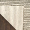 DKNY Pure Rows DKP12 Rug ROW01 Ivory Grey wool rug in a neutral tone