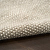 DKNY Pure Rows DKP12 Rug ROW01 Ivory Grey handmade rug with a cut and loop pile
