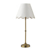 Dahl Rechargeable Table Lamp Antique Brass Base Only LED picture with shade