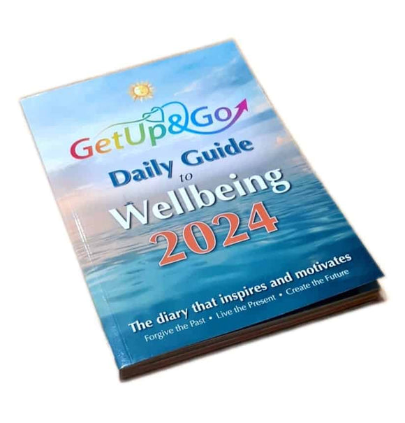 Empower your daily journey with 'The Get Up and Go Daily Guide to Wellbeing 2024.