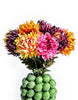 Daisy Ball Artificial Flower Stem Assorted Colours - view 2