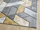 Dakar Geometric Rug Gold picture of the corner