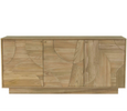 Dakota 3 Door Sideboard Oak frontal picture