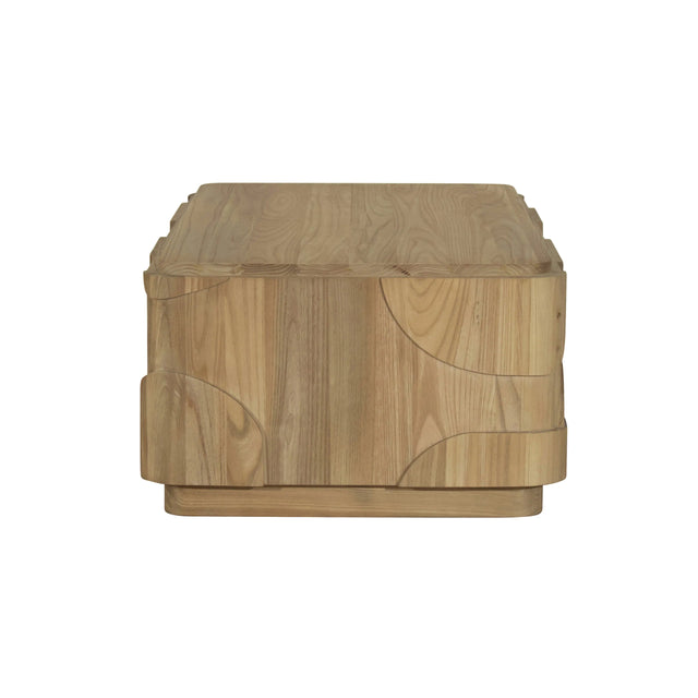 Dakota Coffee Table Oak - Geometric Wooden Coffee Table