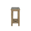Dakota Console Table With Shelf Oak side view picture