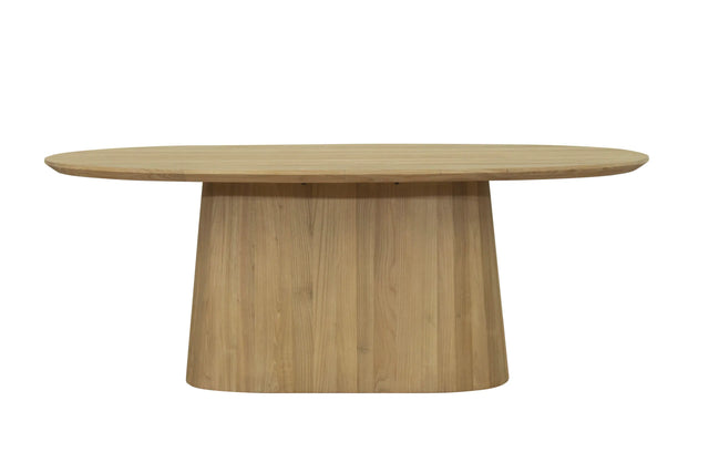 Dakota Oval Dining Table 200cm Oak - Modern Wooden Kitchen Table