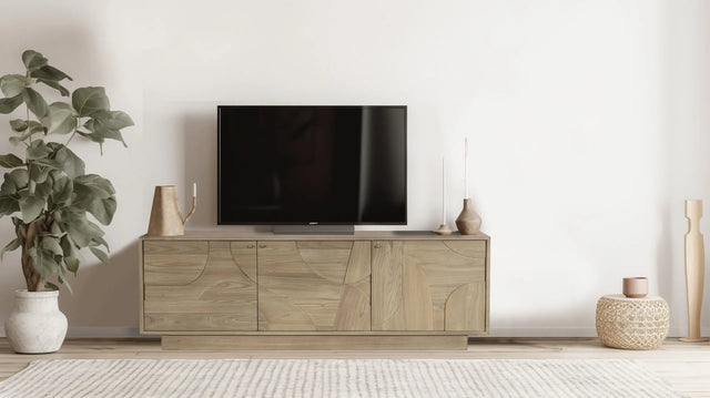 Dakota TV Unit Oak - TV Stand for Living Room Furniture