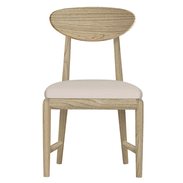 Dakota Wooden Back Dining Chair Oak - Fabric Dining Chairs Collection
