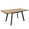 Dali Extending Dining Table 120-160cm rectangle dining table with light oak melamine top