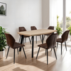 Dali Rectangle Dining Table 160cm Light Oak lifestyle picture in the dining room