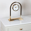 Daniel and Ashley Glass Mantel Clock Gold 29 cm life style picture