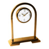 Daniel and Ashley Glass Mantel Clock Gold 29 cm picture on the white background