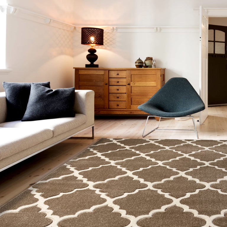 Darcy Geometric Rug Beige