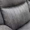 Darlington 2 Seater Sofa Recliner Grey close view picture of the backrest stitching