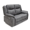 Darlington 2 Seater Sofa Recliner Grey  manual recliner