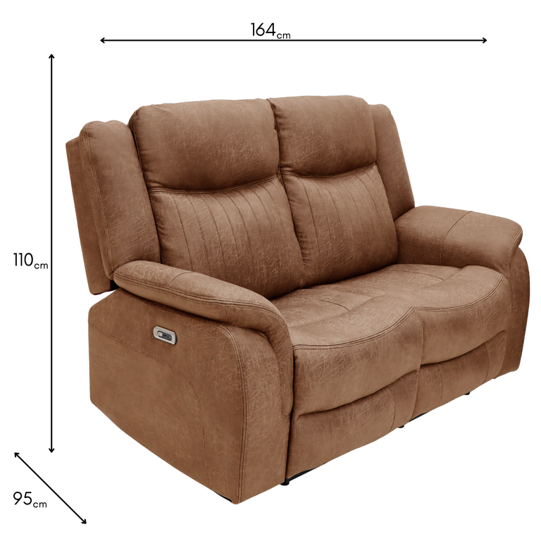 Darlington 2 Seater Sofa Recliner Tan - Stylish Living Room Furniture