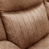 Darlington 2 Seater Sofa Recliner Tan close view picture of the sofa stitching