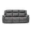 Darlington 3+1+1 Seater Sofa Recliner Suite Grey 3 seater sofa