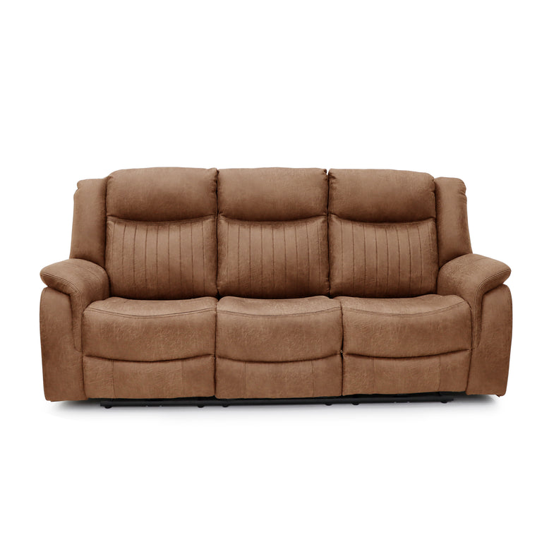 Darlington 3 +2 Seater Sofa Recliner Suite Tan - Modern Comfort Furniture