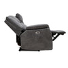 Darlington 3 Seater Sofa Recliner Grey side view picture with reclined seats