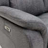 Darlington 3 Seater Sofa Recliner Grey close view picture of the hand rests