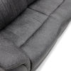 Darlington 3 Seater Sofa Recliner Grey close view picture pf the padded seats