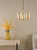 Daylin 3 Light Pendant Satin Gold and Amber Ribbed Glass perfect for various of styles.