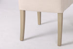 Daytona Beige Dining Chair close view picture of the wooden legs