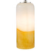 Deandra Table Lamp Yellow and White Art Glassclose view picture of the glass body