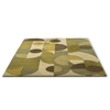 Brink & Campman Decor Cosmo Geometric Rug Greens hand-tuted woolen rug