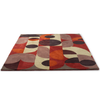 Brink & Campman Decor Cosmo Geometric Rug Red-Pale Green woole hand-tufted rug