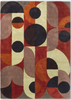 Brink & Campman Decor Cosmo Geometric Rug Red-Pale Green picture of the rug geometric pattern